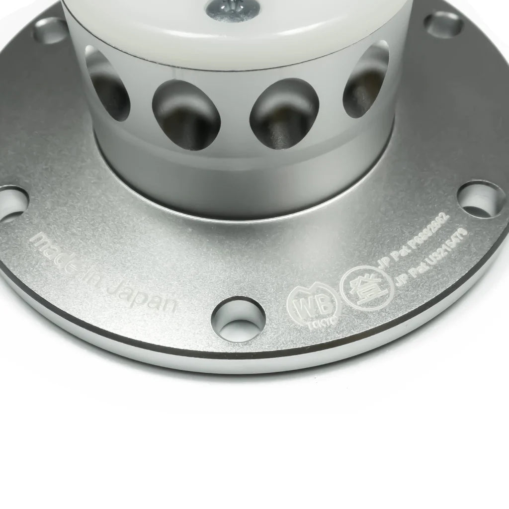 Works Bell RAPFIX 2 Steering Wheel Quick Release System Kit - Bolt-On - Silver