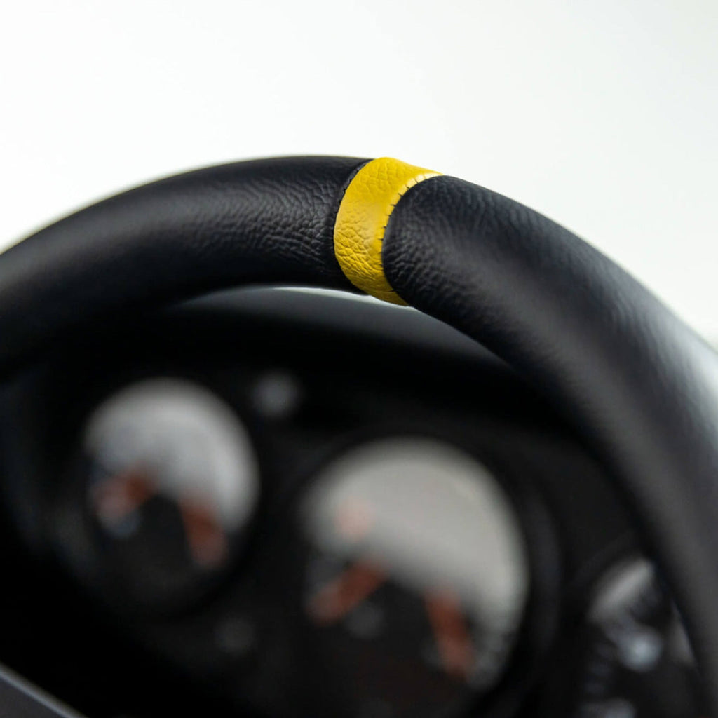 MOMO Mod. 07 Steering Wheel - Black Leather Black Spokes 350mm