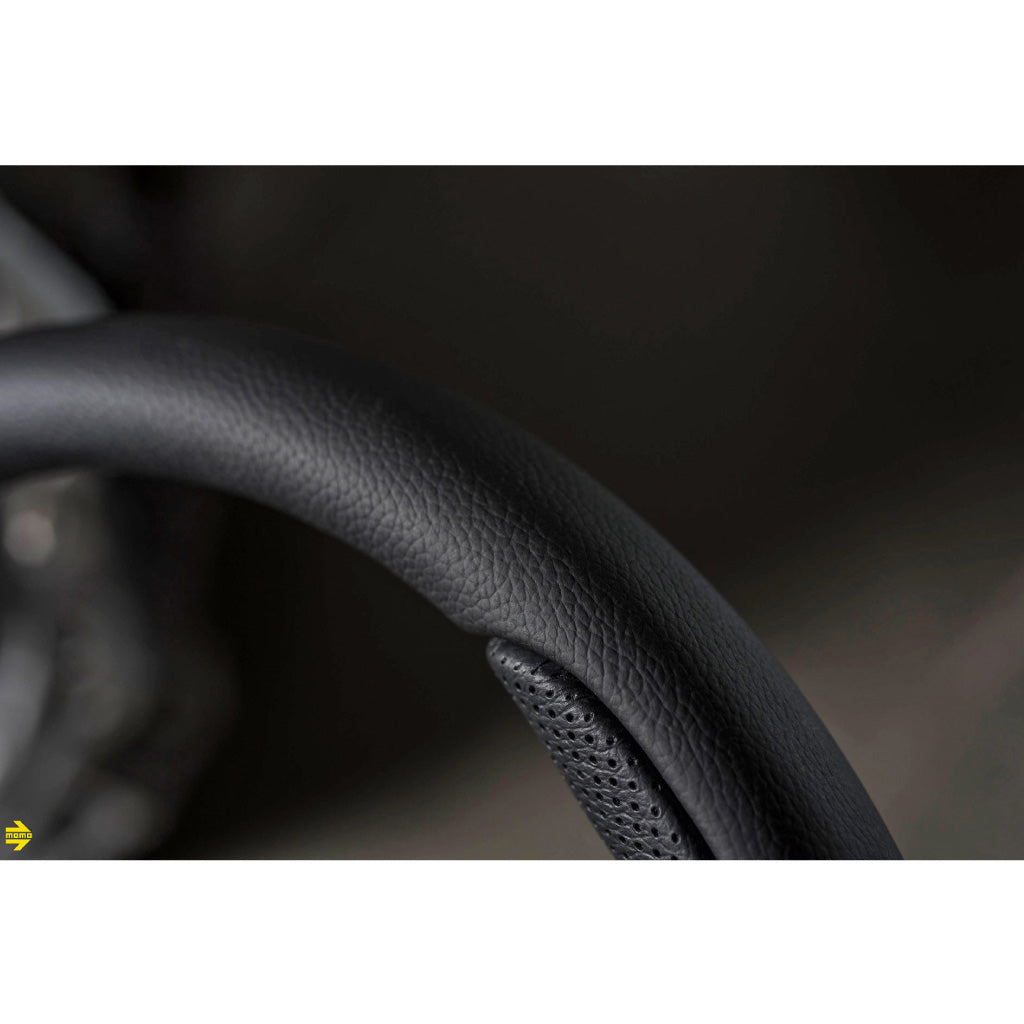 MOMO Team Steering Wheel - Black Leather Black Spokes 300mm