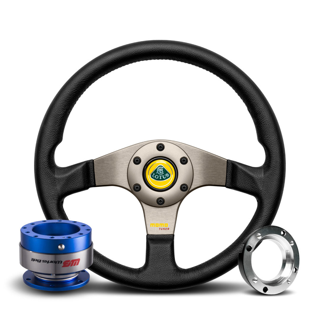 MOMO Tuner Steering Wheel & Works Bell Rapfix Quick Release Kit For Lotus Elise