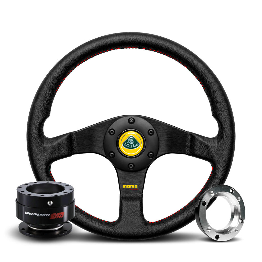 MOMO Tuner Steering Wheel & Works Bell Rapfix Quick Release Kit For Lotus Elise