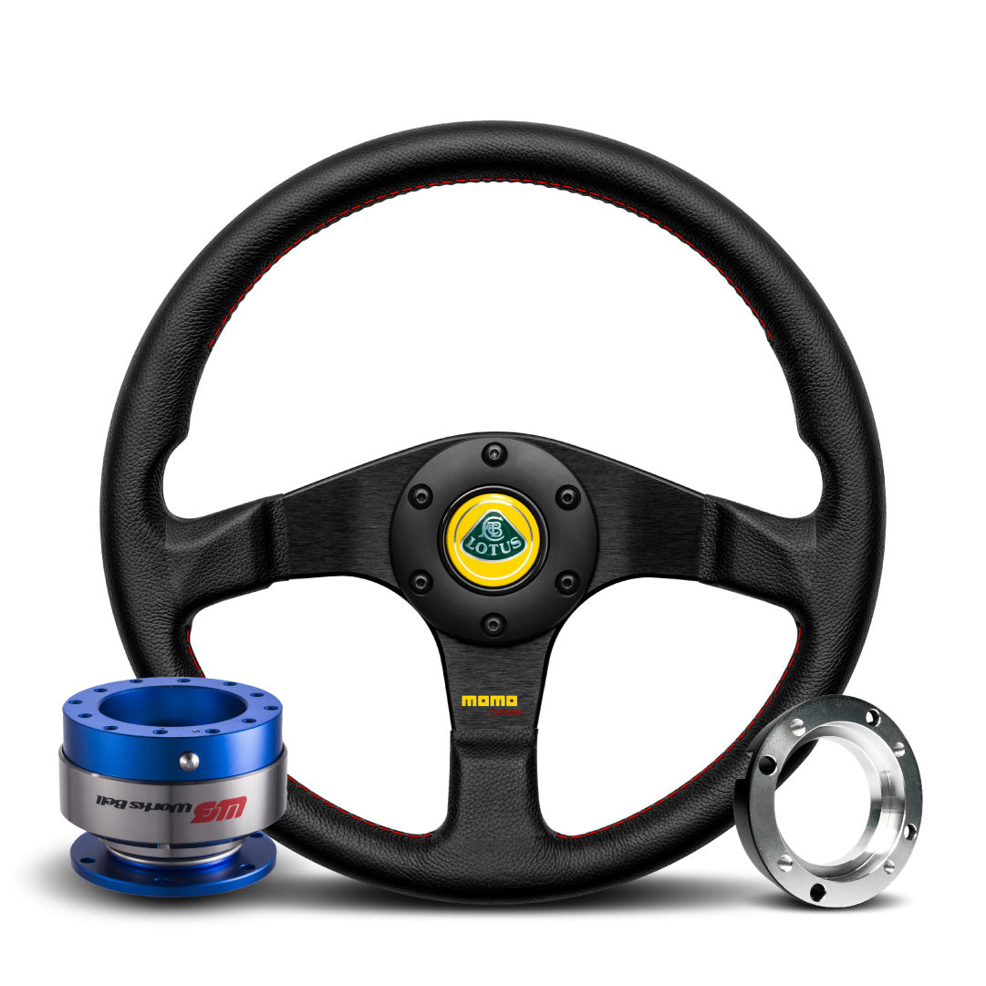 MOMO Tuner Steering Wheel & Works Bell Rapfix Quick Release Kit For Lotus Elise