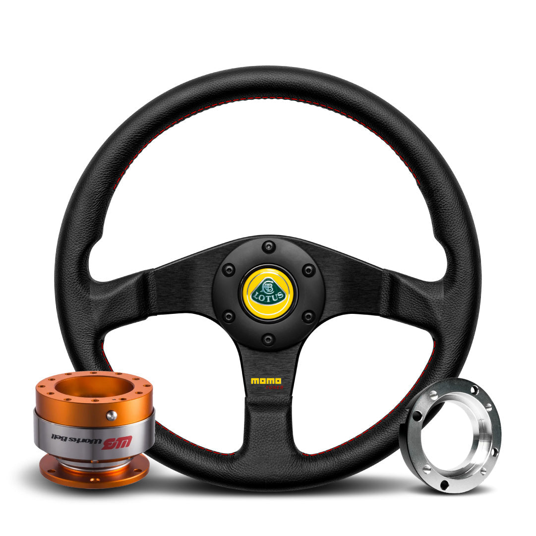 MOMO Tuner Steering Wheel & Works Bell Rapfix Quick Release Kit For Lotus Elise