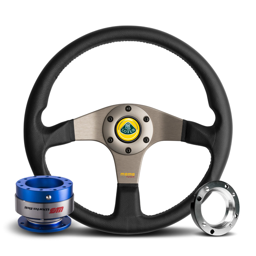 MOMO Tuner Steering Wheel & Works Bell Rapfix Quick Release Kit For Lotus Evora