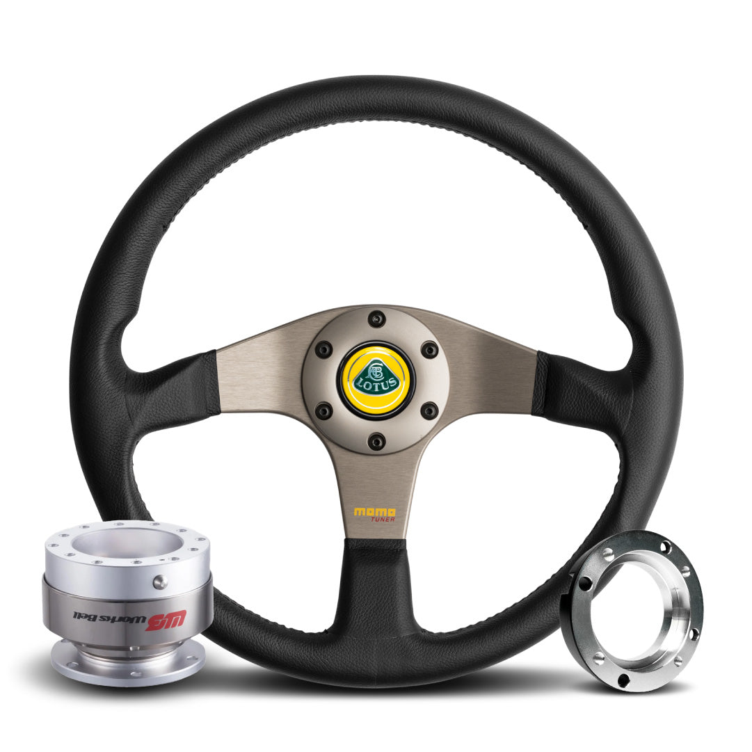 MOMO Tuner Steering Wheel & Works Bell Rapfix Quick Release Kit For Lotus Evora