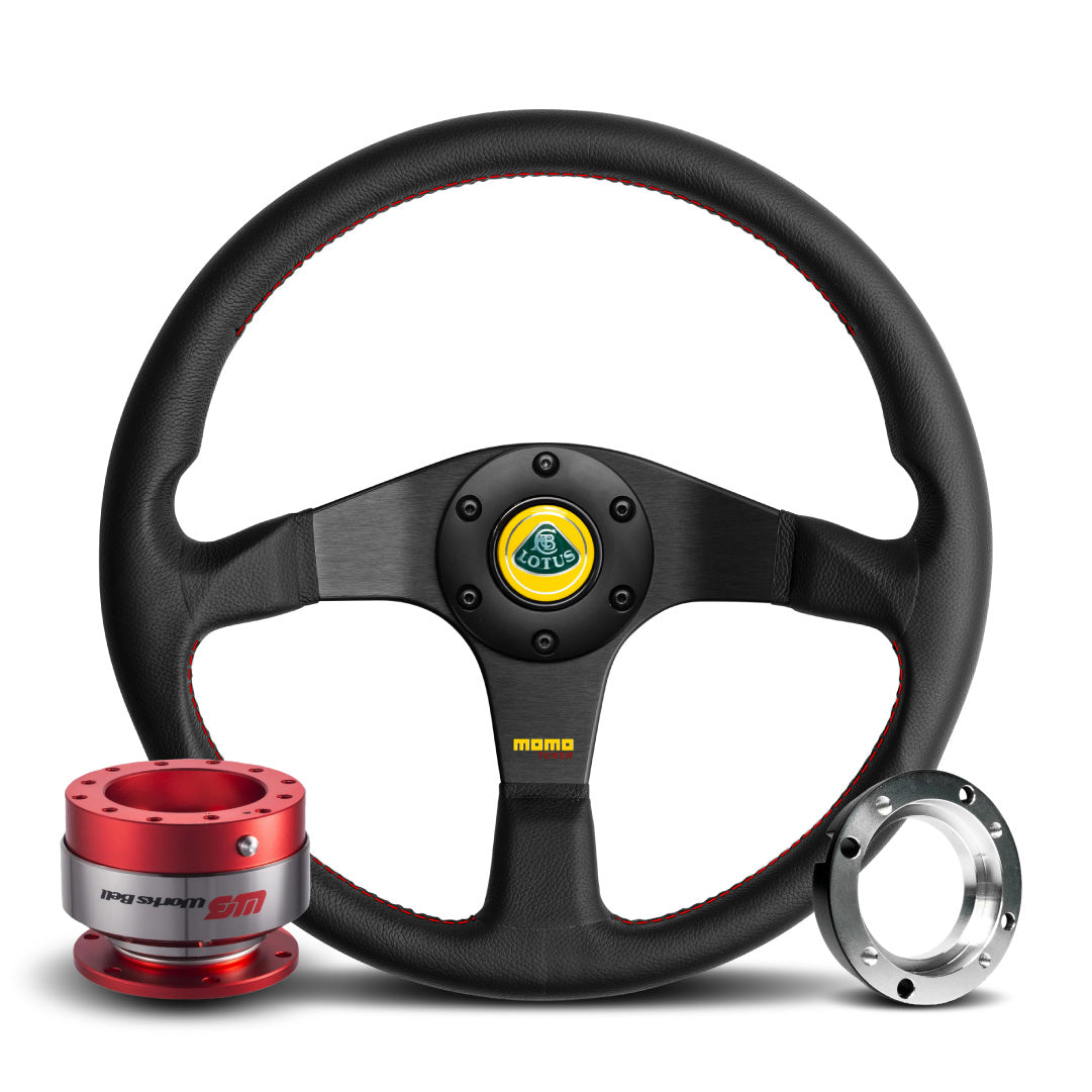 MOMO Tuner Steering Wheel & Works Bell Rapfix Quick Release Kit For Lotus Elise