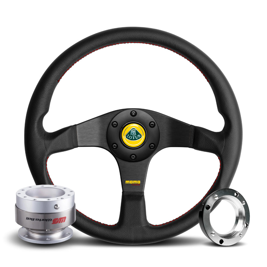 MOMO Tuner Steering Wheel & Works Bell Rapfix Quick Release Kit For Lotus Elise