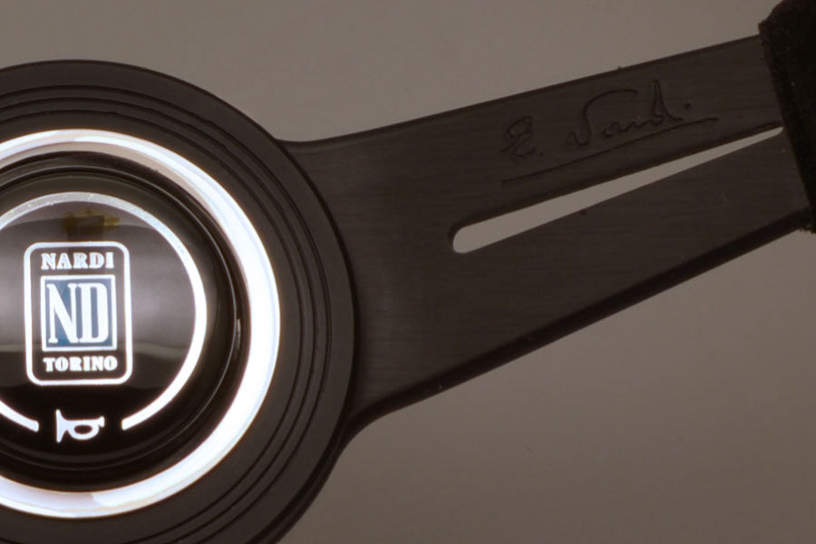 Nardi ND Classic Steering Wheel - Black Suede Black Spokes 330mm