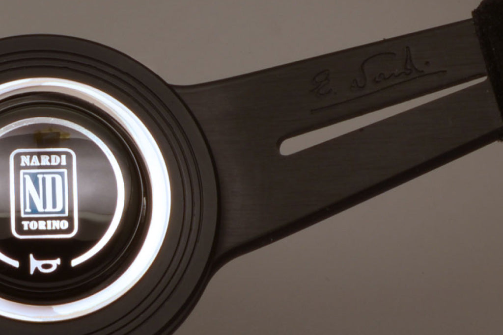 Nardi ND Classic Steering Wheel - Black Suede Black Spokes 340mm