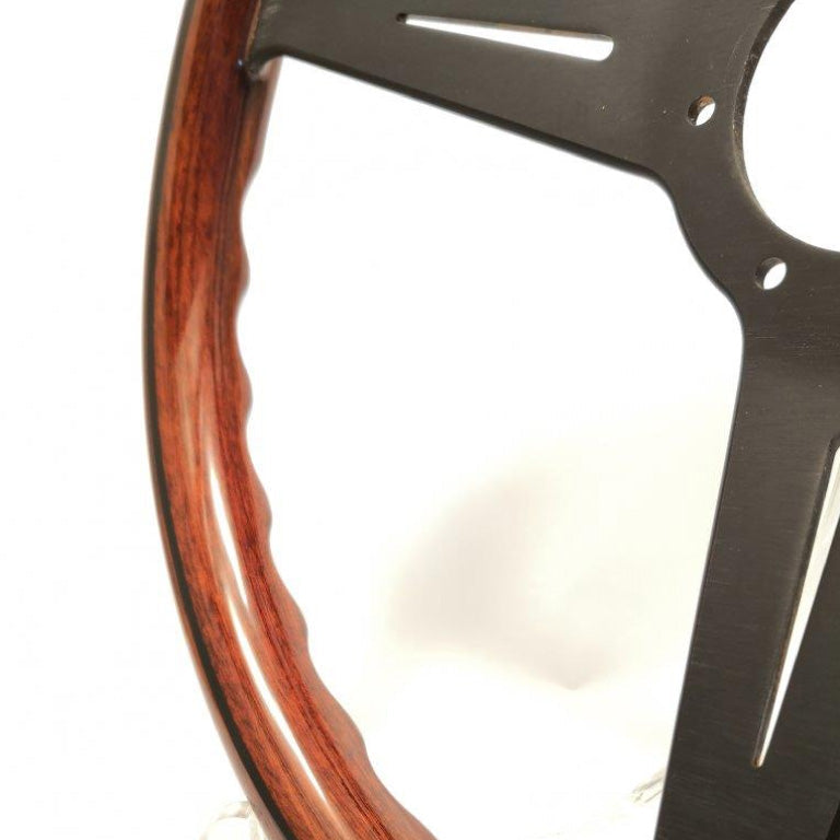 Nardi ND Classic Steering Wheel - Wood Black Spokes 360mm