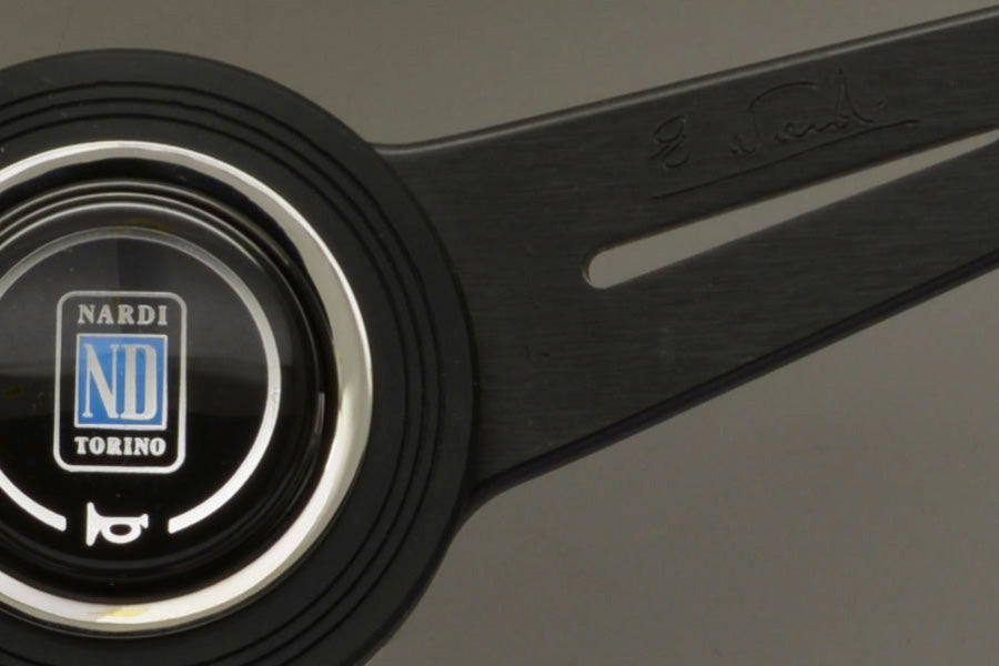 Nardi ND Classic Steering Wheel - Wood Black Spokes 390mm