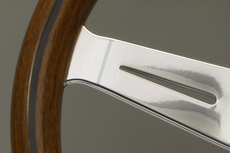 Nardi ND Classic Steering Wheel - Wood Polished Spokes 330mm