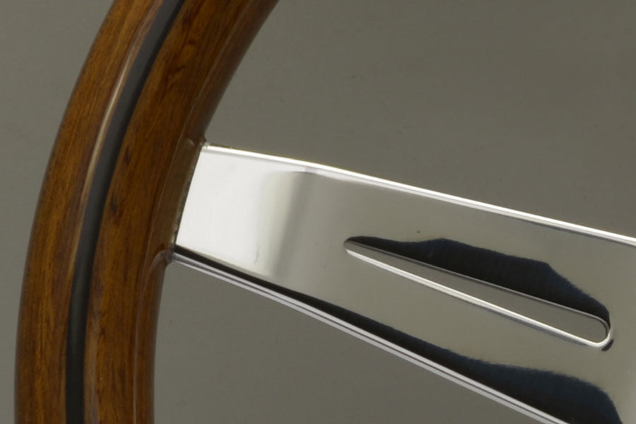 Nardi ND Classic Steering Wheel - Wood Polished Spokes 340mm