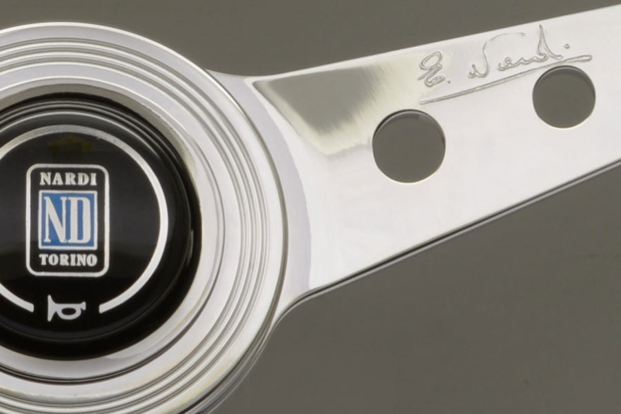 Nardi ND Classic Steering Wheel - Wood Polished Spokes with Holes 360mm