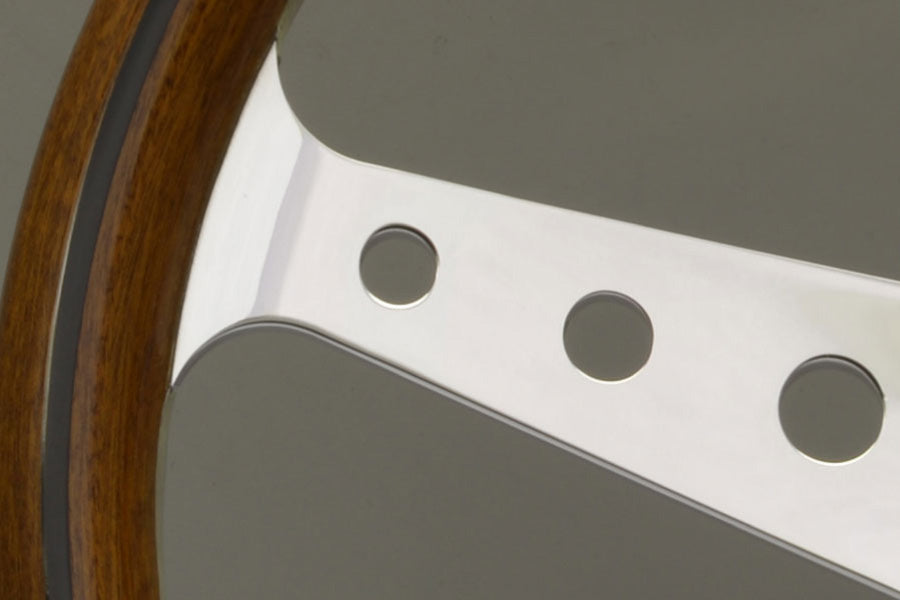 Nardi ND Classic Steering Wheel - Wood Polished Spokes with Holes 360mm