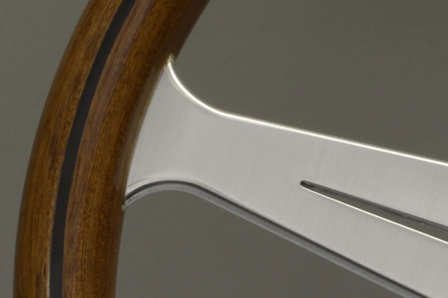 Nardi ND Classic Steering Wheel - Wood Satin Spokes 390mm