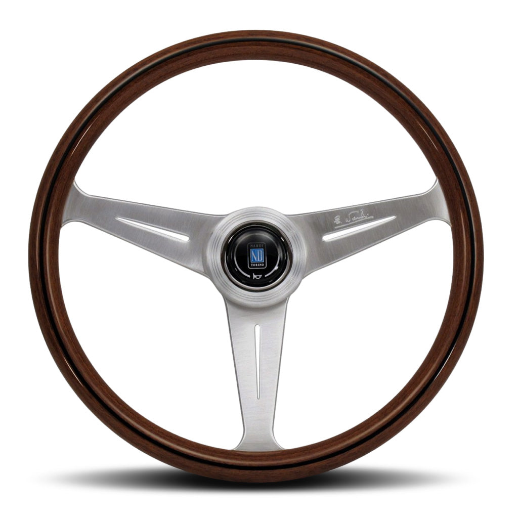 Nardi ND Classic Steering Wheel - Wood Satin Spokes 390mm