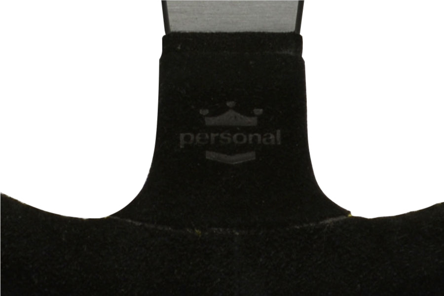 Personal Fitti Corsa Steering Wheel - Black Leather Black Spokes Yellow Stitching 350mm