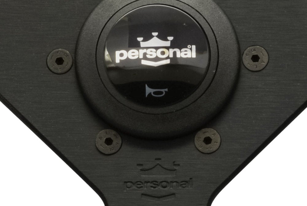 Personal Grinta Steering Wheel - Black Leather Black Spokes 330mm