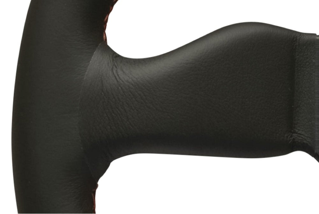 Personal Neo Grinta Steering Wheel - Black Leather Black Spokes Red Stitching 350mm