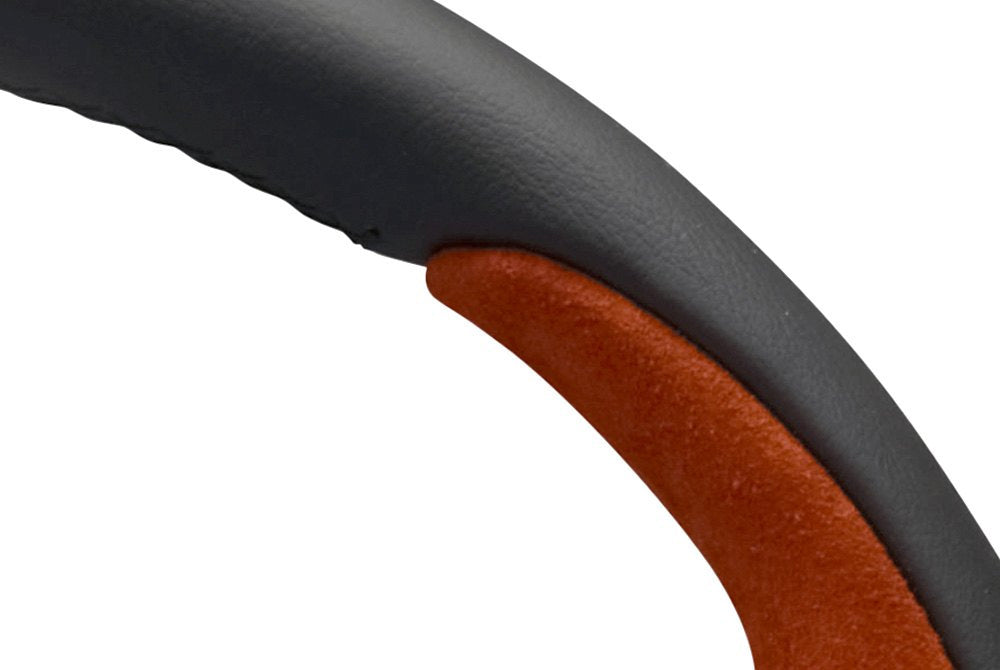 Personal Pole Position Steering Wheel Black Leather Red Suede Black Spokes 350mm