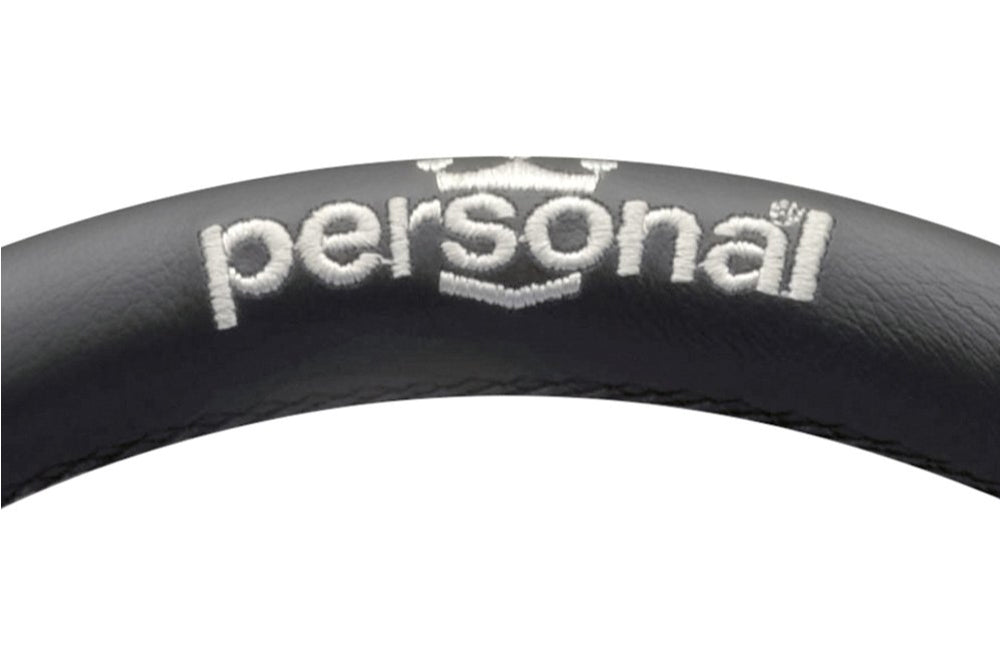 Personal Pole Position Steering Wheel Black Leather/Suede Black Spokes 330mm
