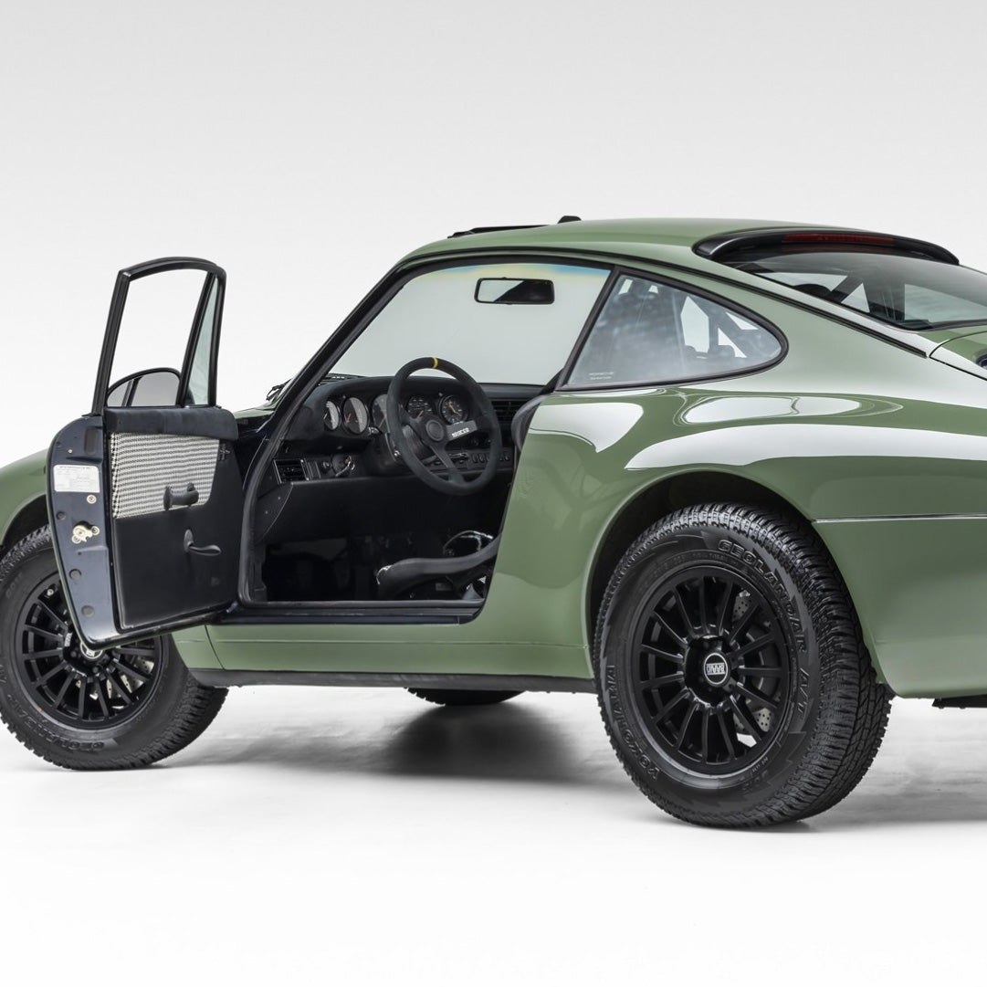 Sparco R345 Steering Wheel - Black Suede Black Spokes 350mm