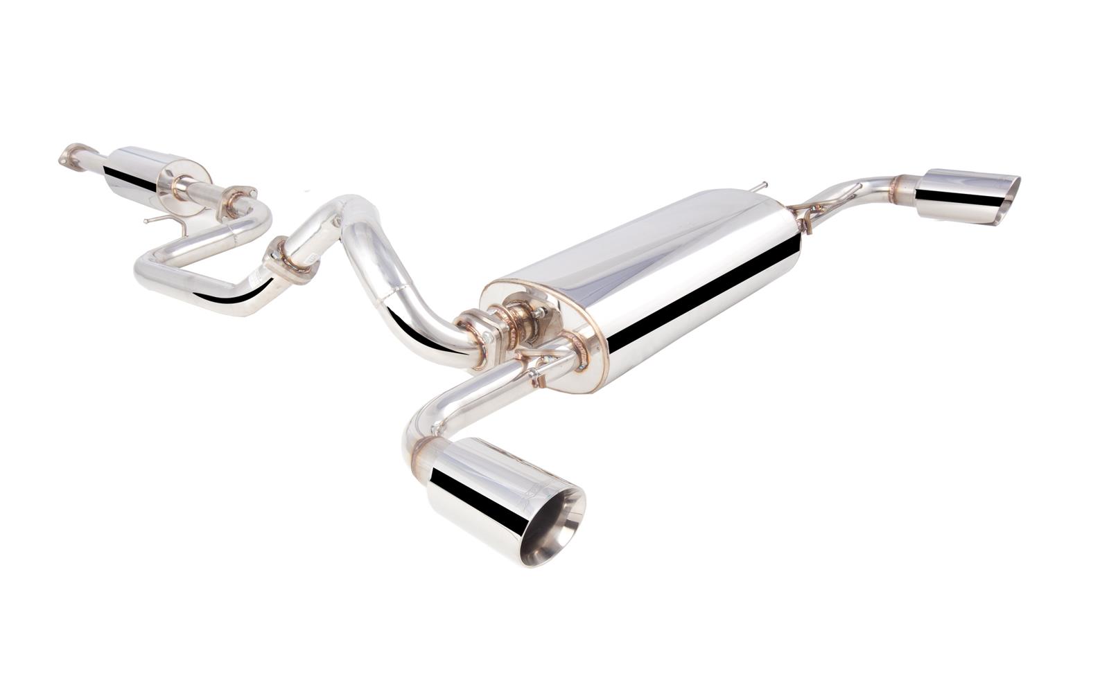 Mazda 3 Hatchback (SP25) - 2010 - 2013 - 2.5" Cat-Back System with Varex Middle Muffler, 304 Stainless Steel